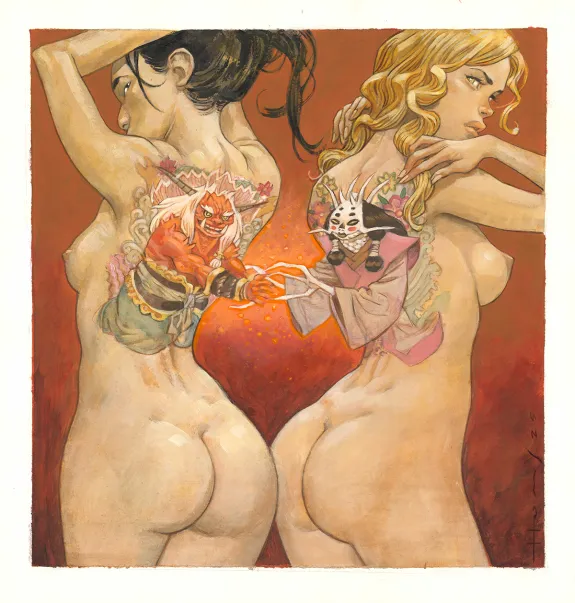 Colored illustration, Shi, Josep Homs
