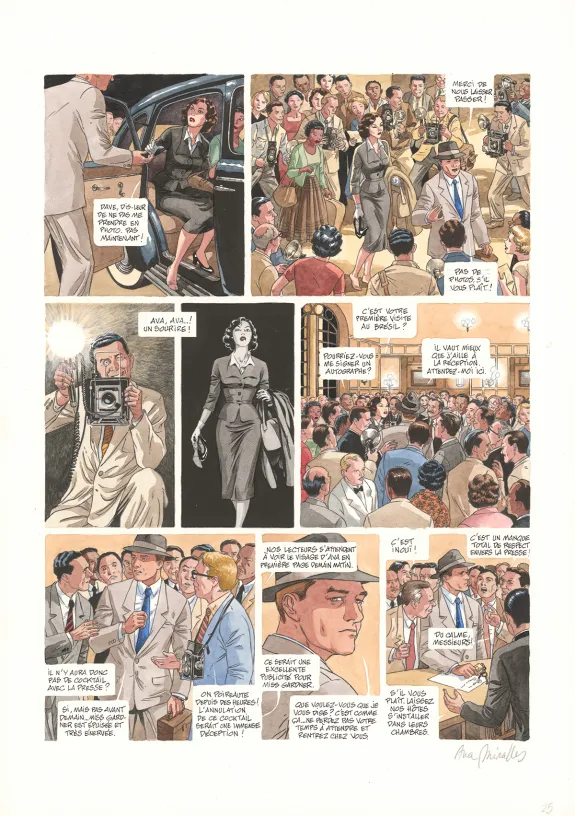 Planche couleur, Ava, quarante-huit heures dans la vie d'Ava Gardner, Ana Miralles