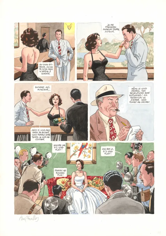 Planche couleur, Ava, quarante-huit heures dans la vie d'Ava Gardner, Ana Miralles