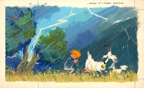 Illustration couleur, Antoine et l'anneau magique,  Will