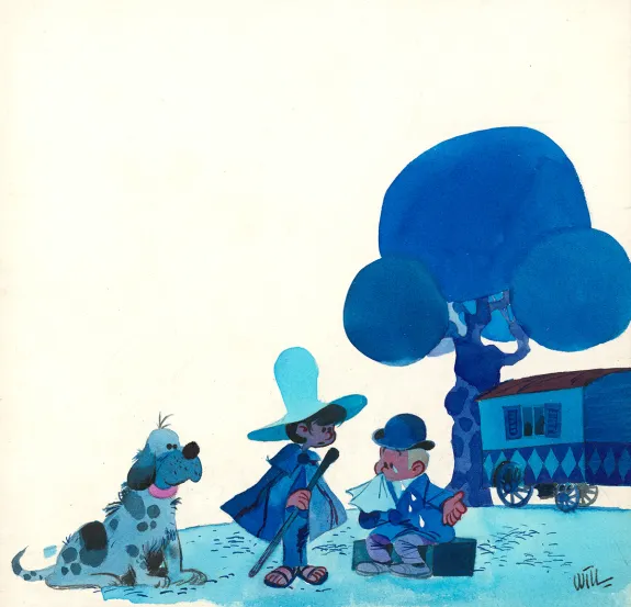 Colored illustration, Antonin et le Petit Cirque,  Will