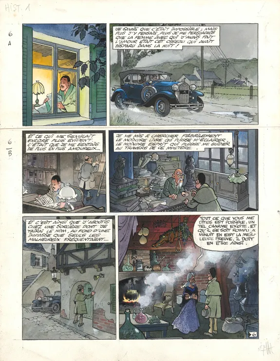 Colored original page, L'Appel de l'enfer,  Will