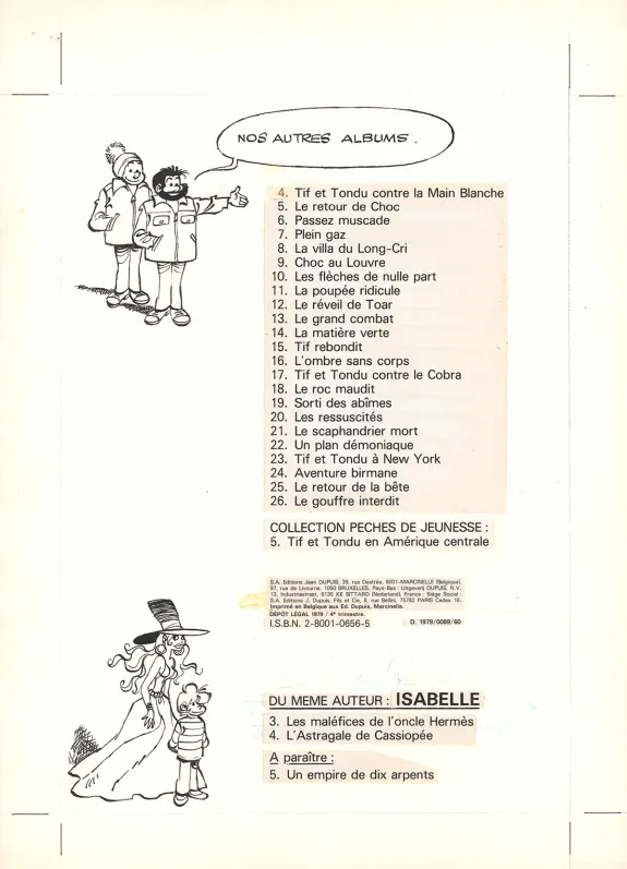 Illustration noir et blanc, Tif et Tondu, Les Passes-montagnes (T.27),  Will