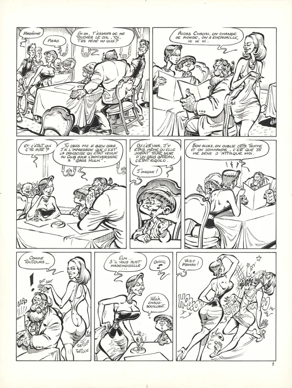 Black and white original page, Litteul Kévin, Litteul Kévin (T.1),  Coyote