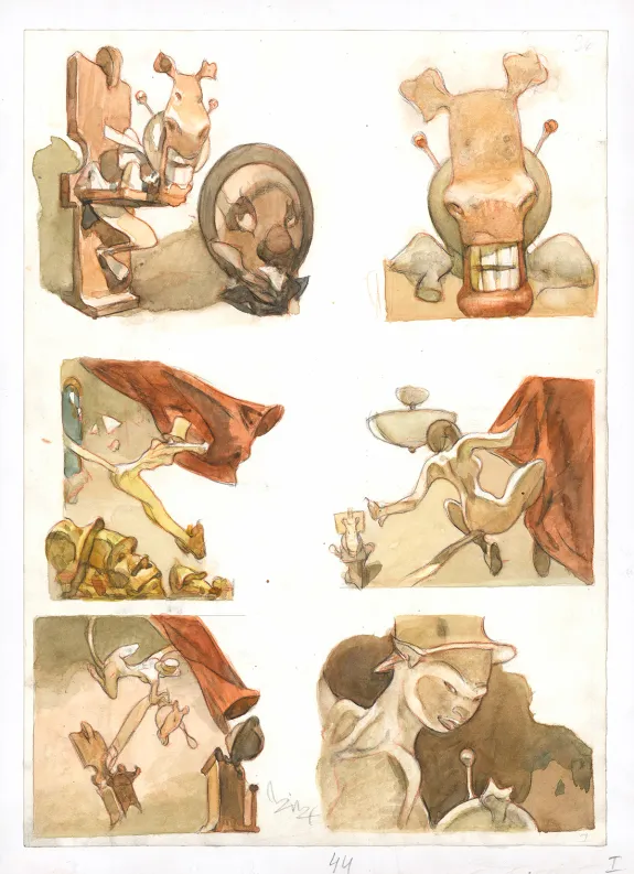 Colored original page, Fantagas, Siboney (T.2), Carlos Nine