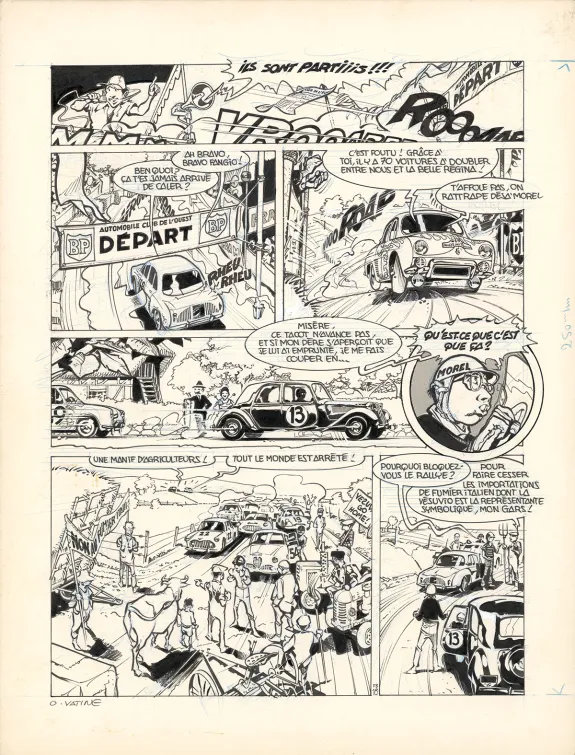 Planche noir et blanc, Fred et Bob, L'Enfer de la drague (T.2), Olivier Vatine
