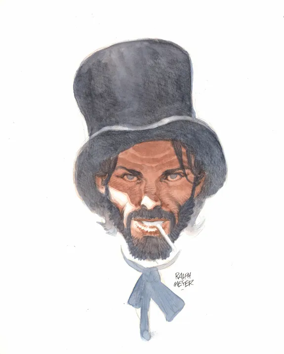 Colored illustration, Undertaker, Ralph Meyer