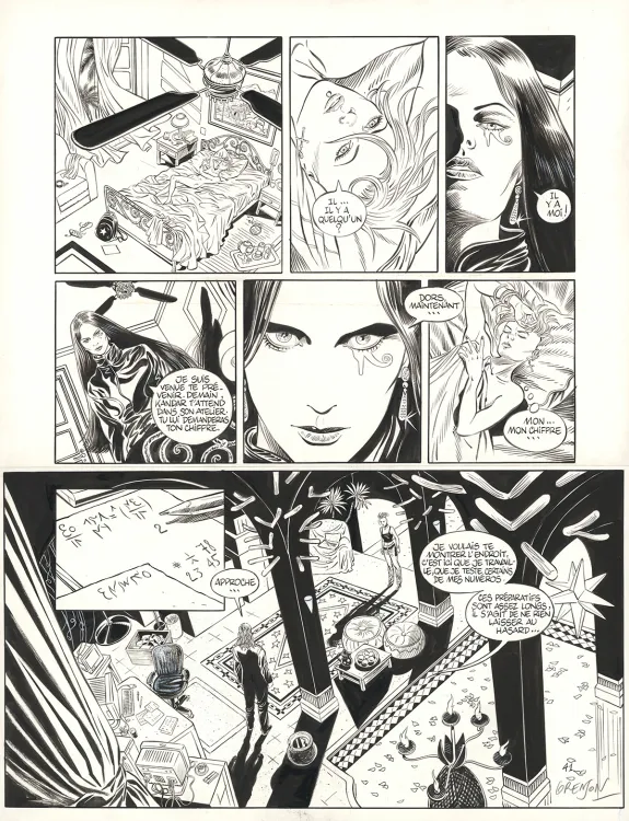 Planche noir et blanc, Niklos Koda, Magie noire (T.6), Olivier Grenson