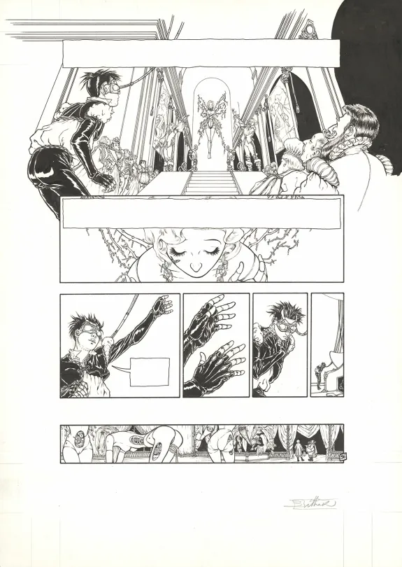Colored original page, Fée et tendres automates, Elle (T.2), Béatrice Tillier