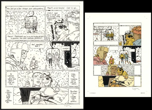 Black and white original page, Yiyun,  Cosey