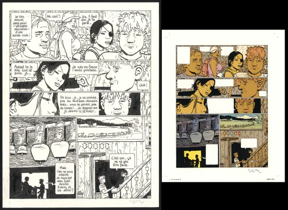 Black and white original page, Yiyun,  Cosey