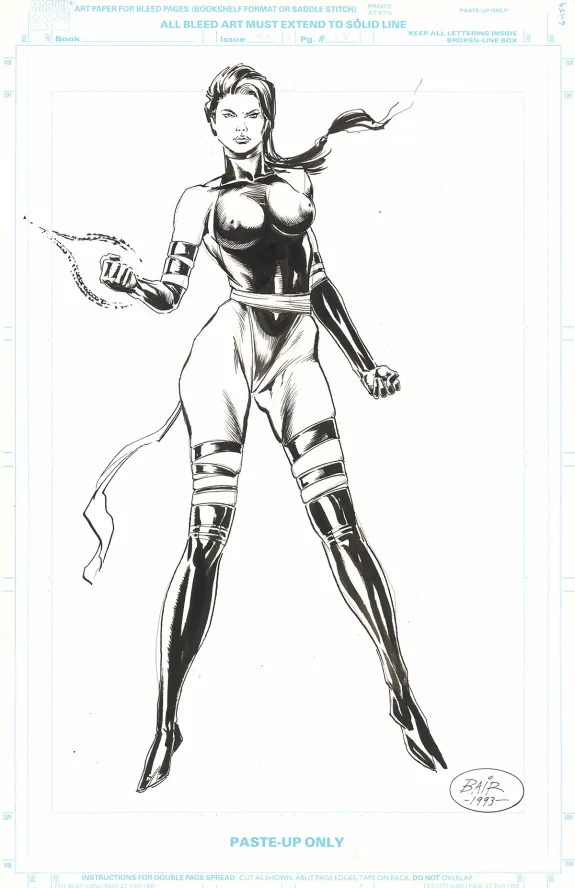 Illustration noir et blanc, Michael Bair