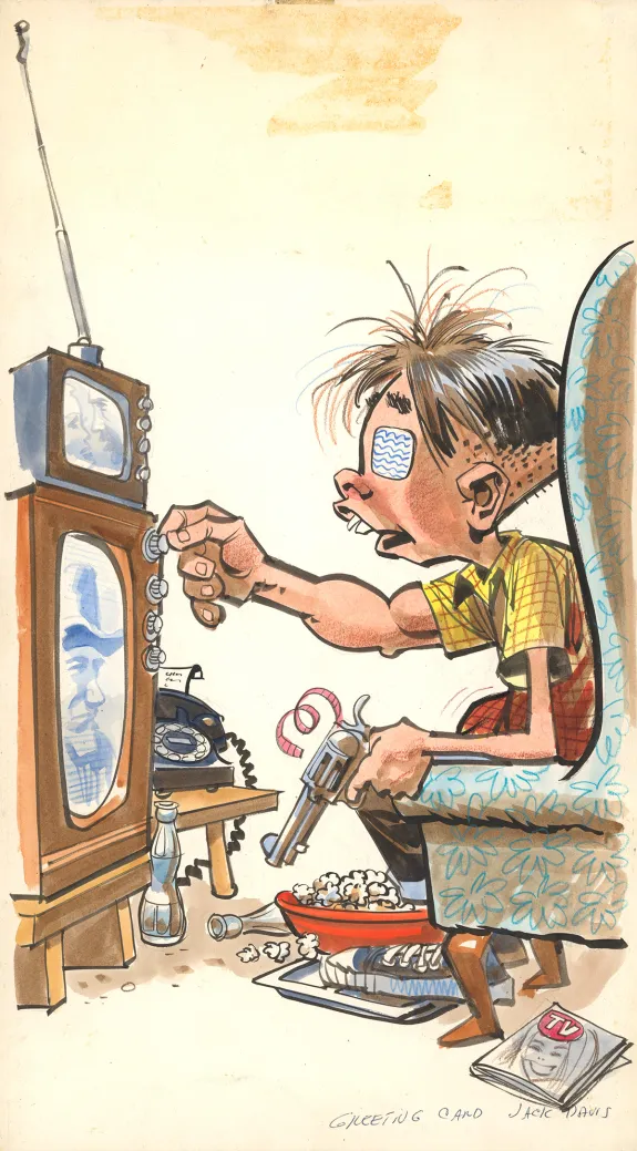 Colored illustration, Jack Davis