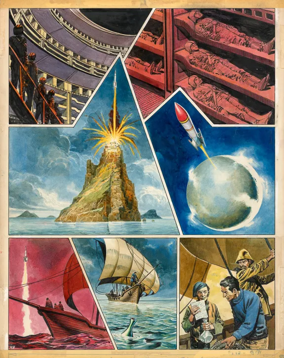 Planche couleur, Trigan Empire, The Invasion of Bolus, Don Lawrence