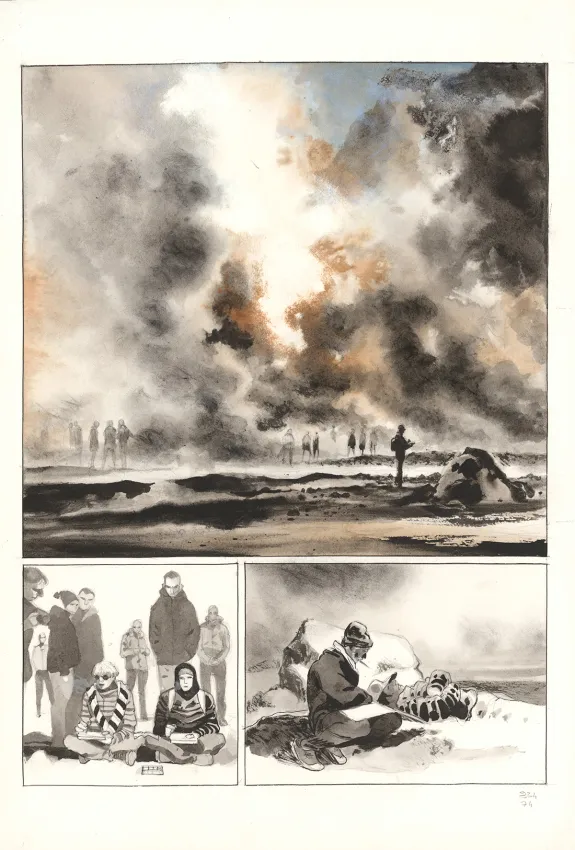 Planche couleur, Au pied des étoiles, Emmanuel Lepage