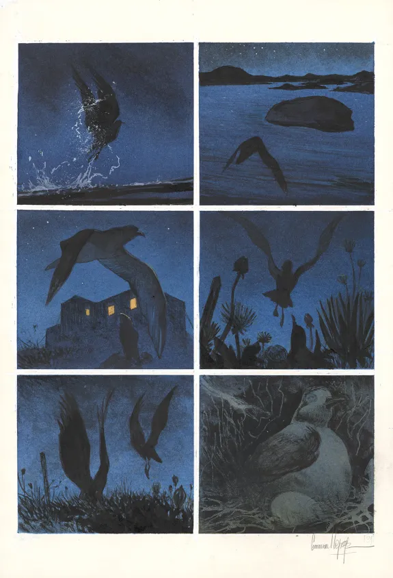 Planche couleur, Danser avec le vent, Emmanuel Lepage