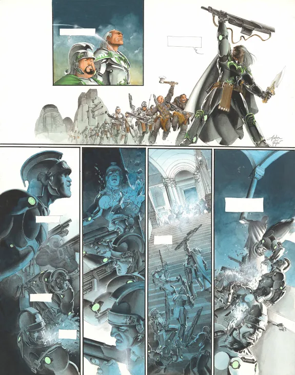 Planche couleur, Le Fléau des Dieux, Dei ex  Machina (T.5), Aleksa Gajic