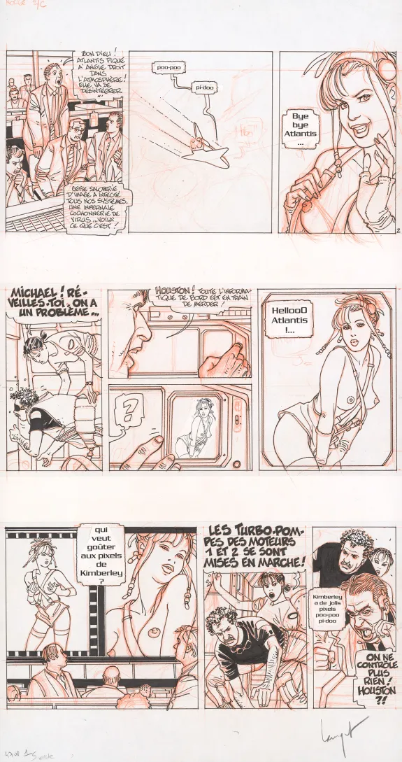 Colored original page, Alvin Norge, @enfer.Zcom (T.1), Chris Lamquet