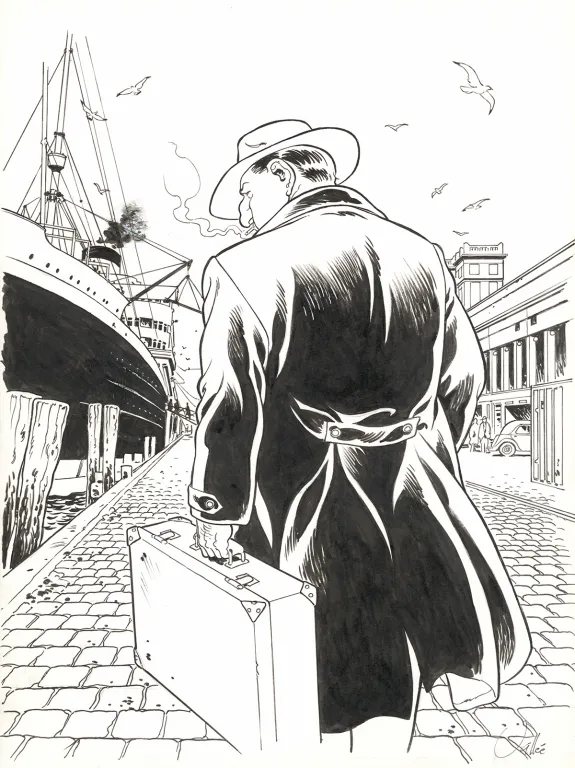 Illustration noir et blanc, Il Était une fois en France, Sylvain Vallée