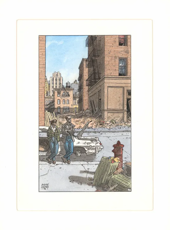 Colored illustration, André Juillard