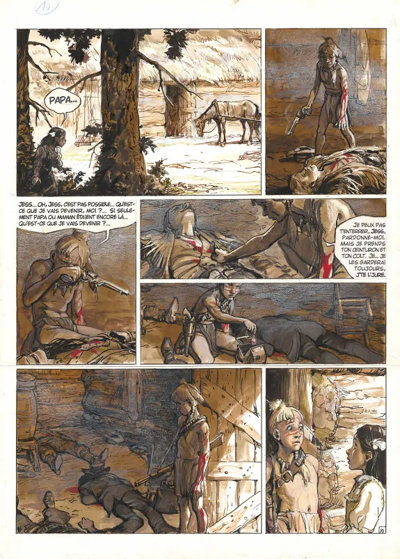 Planche couleur, Western, Grzegorz Rosinski