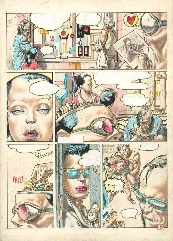 Colored original page, RanXerox, RanXerox à New York (T.1), Tanino Liberatore
