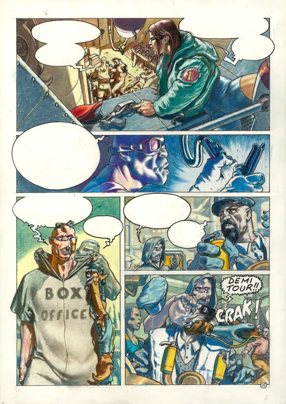 Colored original page, RanXerox, Amen ! (T.3), Tanino Liberatore