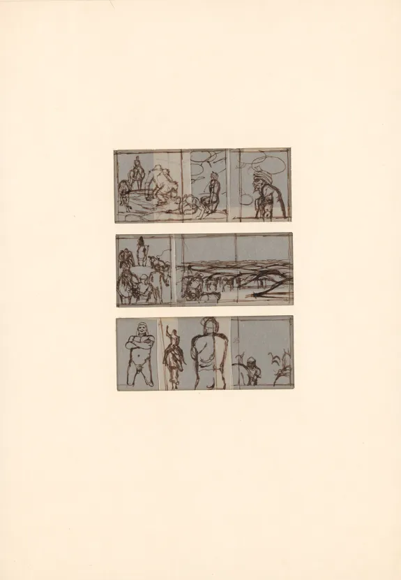 Planche noir et blanc, Corentin, Les Royaume des eaux noires (T.7), Paul Cuvelier