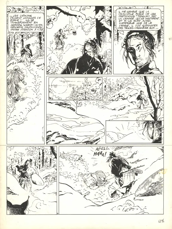 Planche noir et blanc, Kogaratsu, Par-delà les cendres (T.5), Marc Michetz