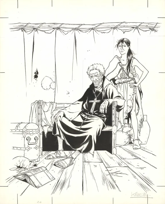 Couverture, Les Aigles décapitées, L'Hérétique (T.4), Jean Charles Kraehn