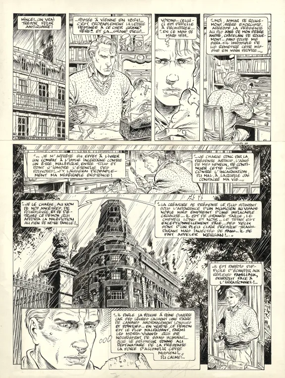 Planche noir et blanc, Le Prince de la Nuit, Le Chasseur (T.1), Yves Swolfs