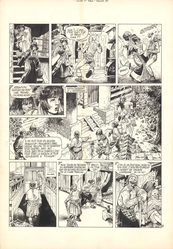 Planche noir et blanc, Poupée d'ivoire,  Franz