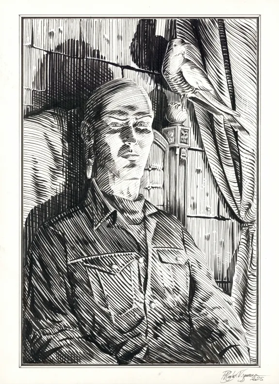 Illustration noir et blanc, OFF, Patrice Réglat-Vizzavona