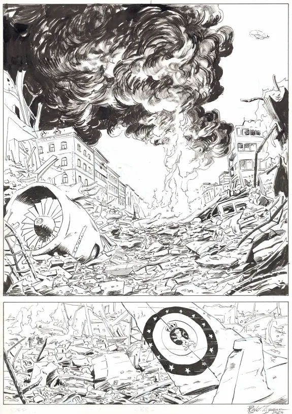 Black and white original page, OFF, Patrice Réglat-Vizzavona