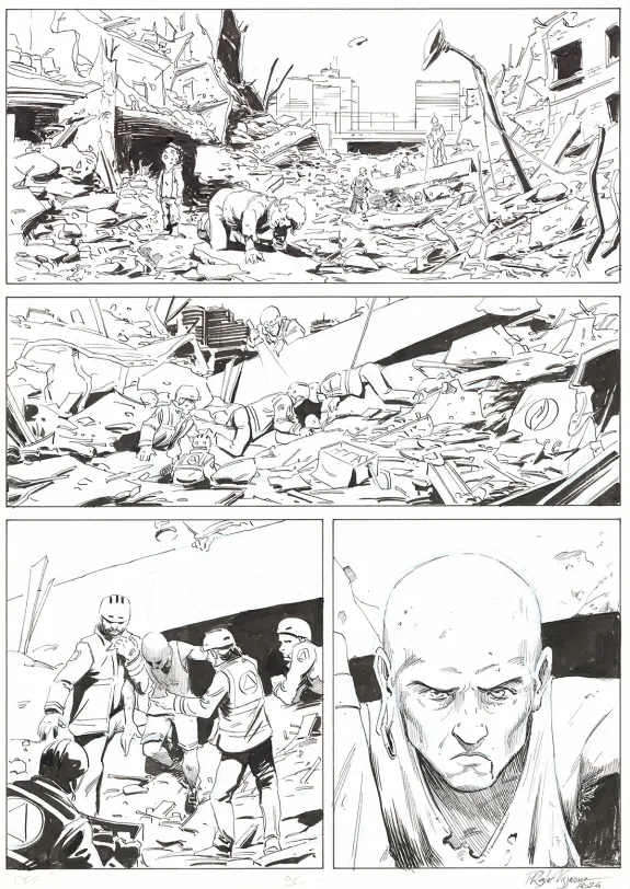 Black and white original page, OFF, Patrice Réglat-Vizzavona