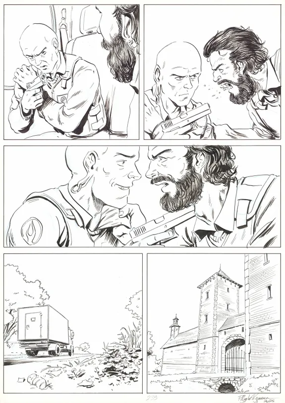 Black and white original page, OFF, Patrice Réglat-Vizzavona