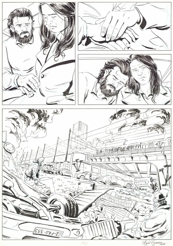 Black and white original page, OFF, Patrice Réglat-Vizzavona