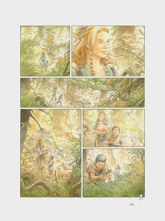 Planche couleur, Les Hautes Herbes,  Grun