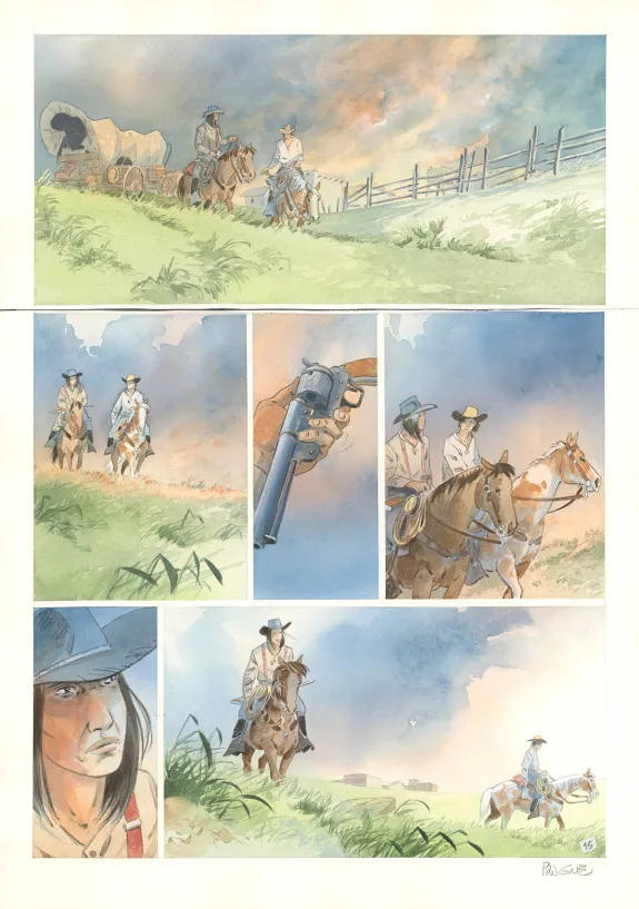 Planche couleur, Cheyenne, Patrick Prugne