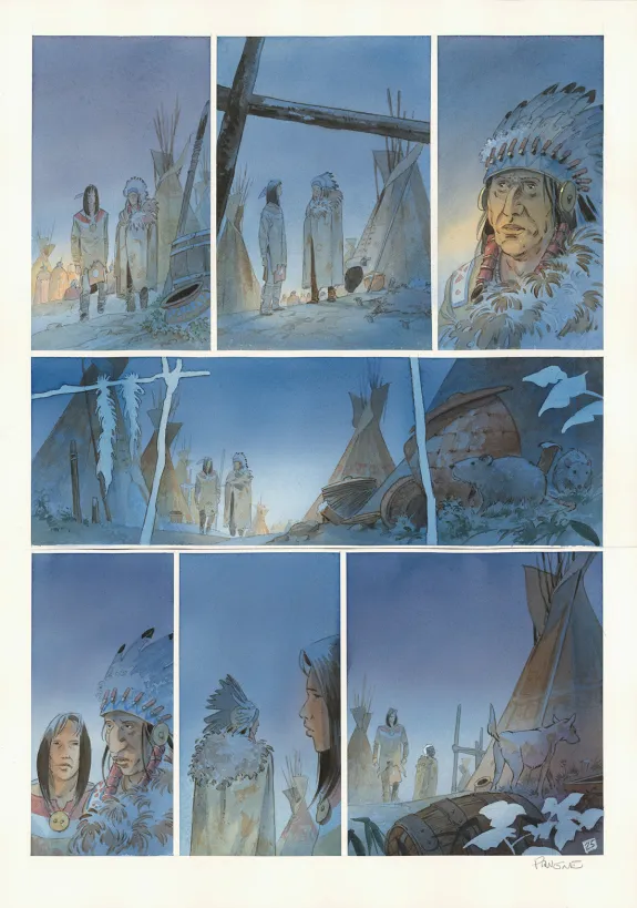 Planche couleur, Cheyenne, Patrick Prugne