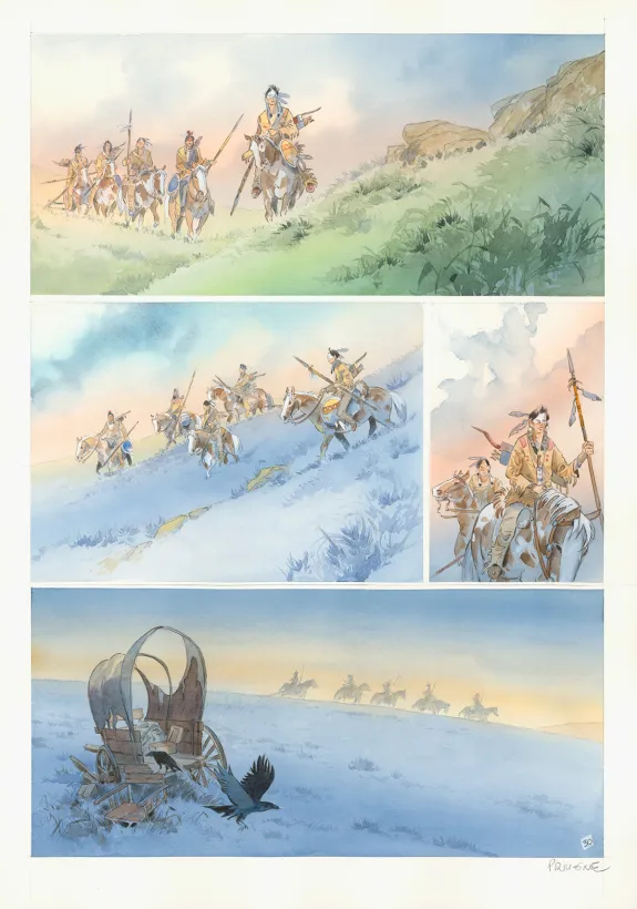 Planche couleur, Cheyenne, Patrick Prugne