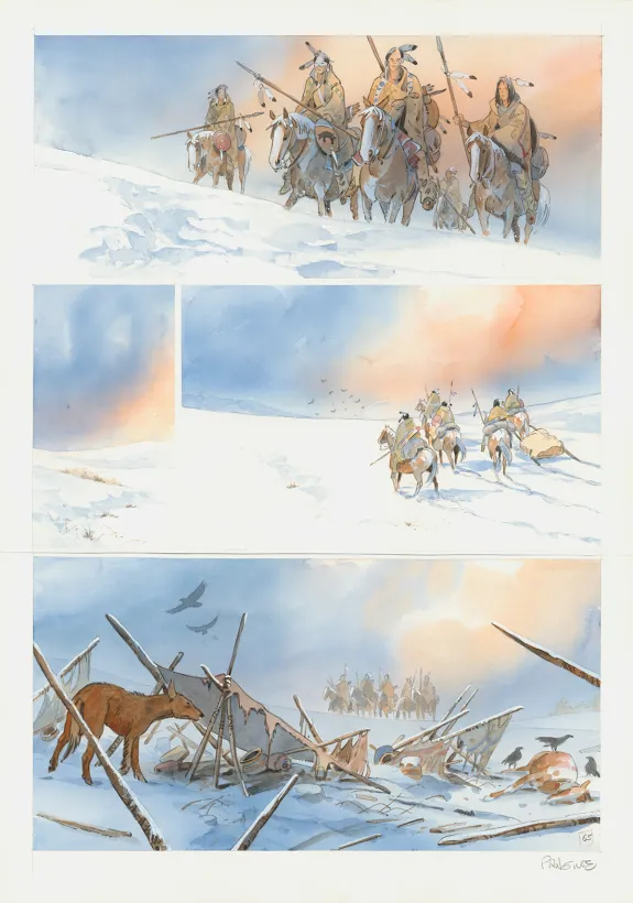Planche couleur, Cheyenne, Patrick Prugne