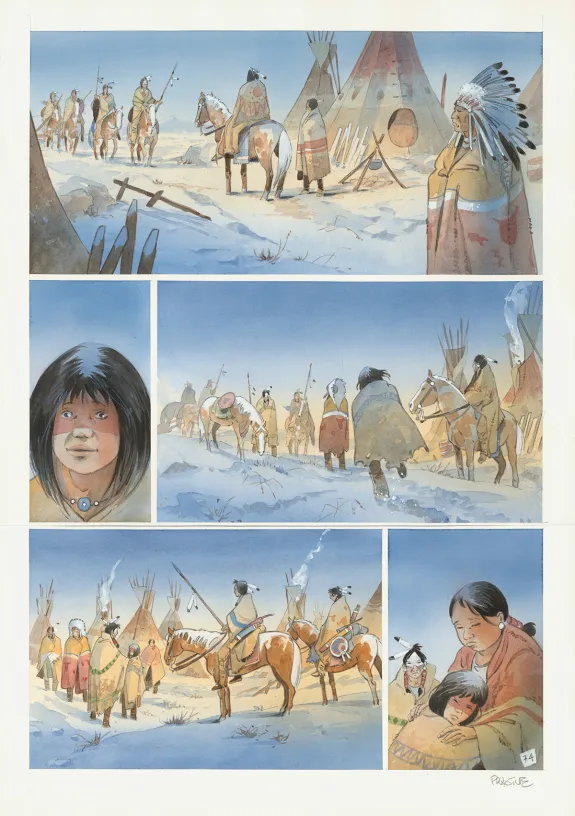 Planche couleur, Cheyenne, Patrick Prugne
