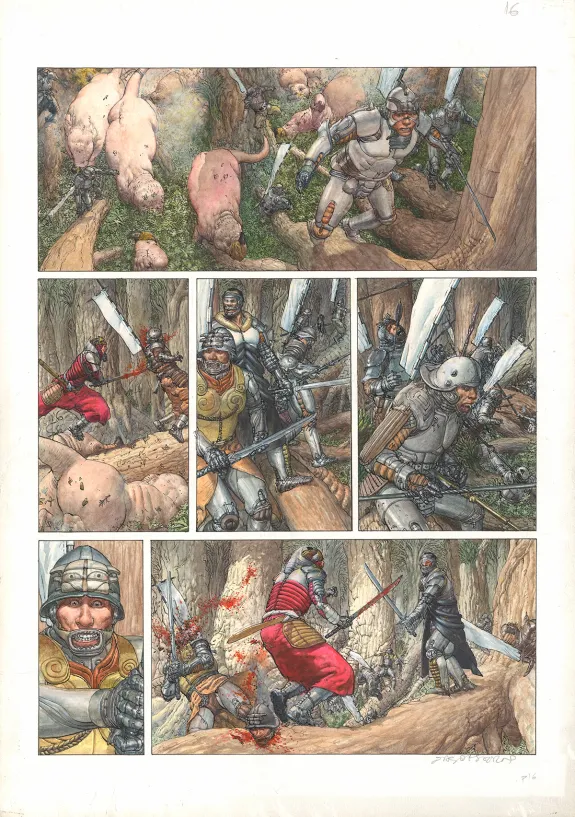 Colored original page, Castaka, Dayal : Le Premier Ancêtre (T.1),  Das Pastoras