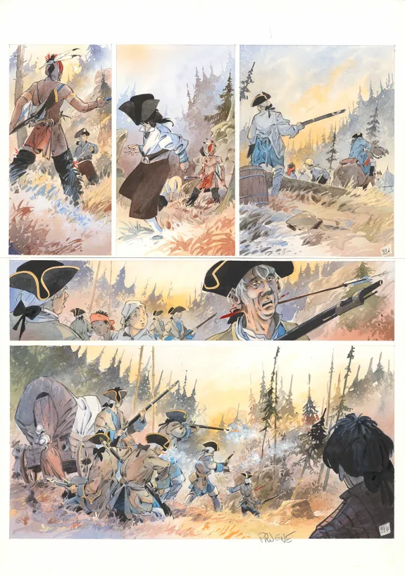 Planche couleur, Canoë Bay, Patrick Prugne