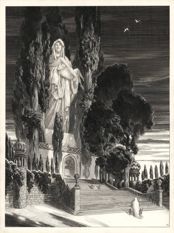 Illustration noir et blanc, Nicolas Delort