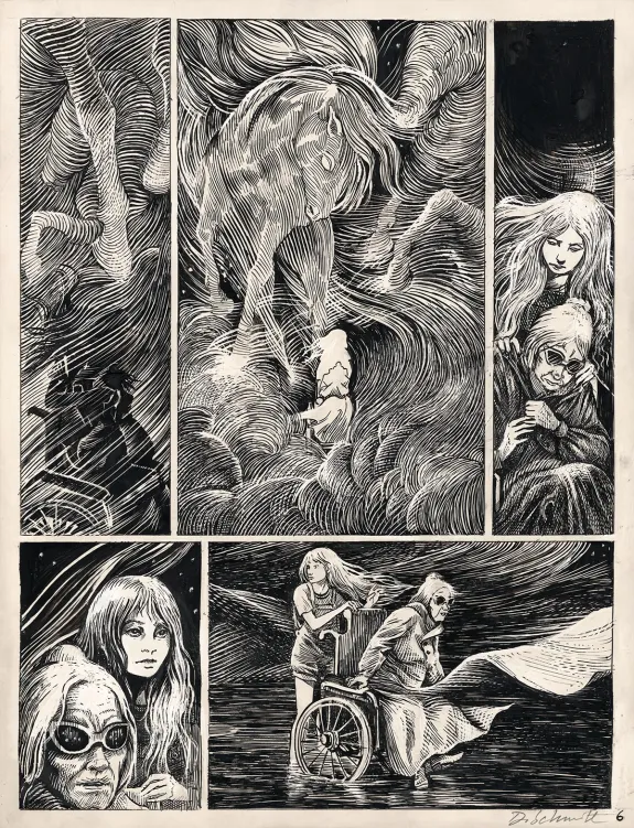 Black and white original page, Daria Schmitt