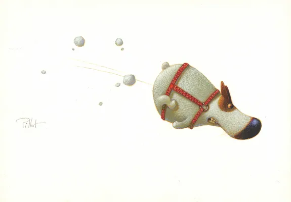 Illustration couleur, Edmond, Le Noël d'Edmond, Frédéric Pillot