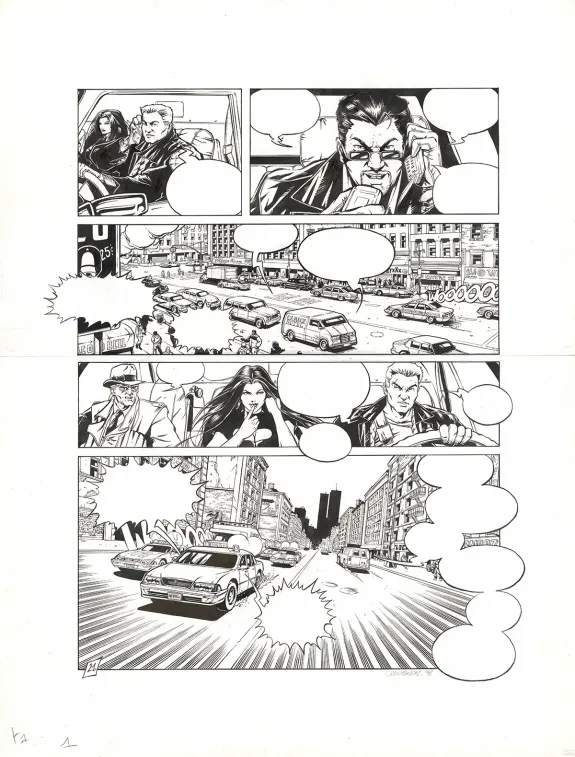 Planche noir et blanc, Lex, La Loi du talion (T.1), Stéphane Collignon