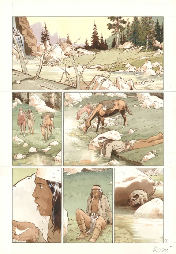 Planche couleur, Comanche Trail, Christian Rossi